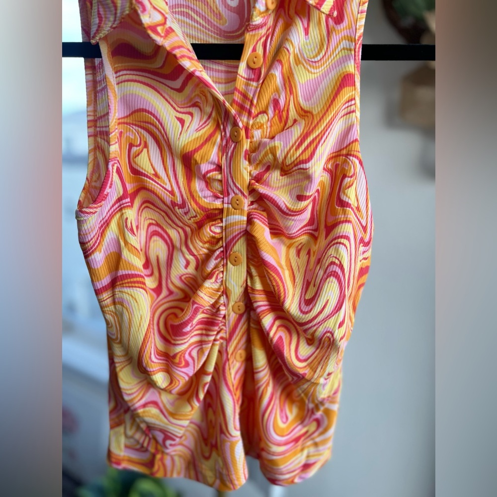 Sleeveless preppy sleeveless shirt